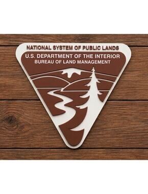 Department of The Interior Bureau of Land Management Sign System of Public Land